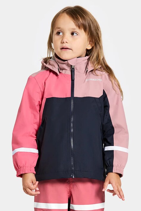 Didriksons geaca copii PILVI KIDS JKT culoarea roz