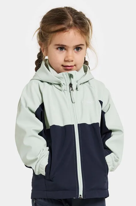 Детская куртка Didriksons TROEL KDS JACKET 4 цвет бирюзовый