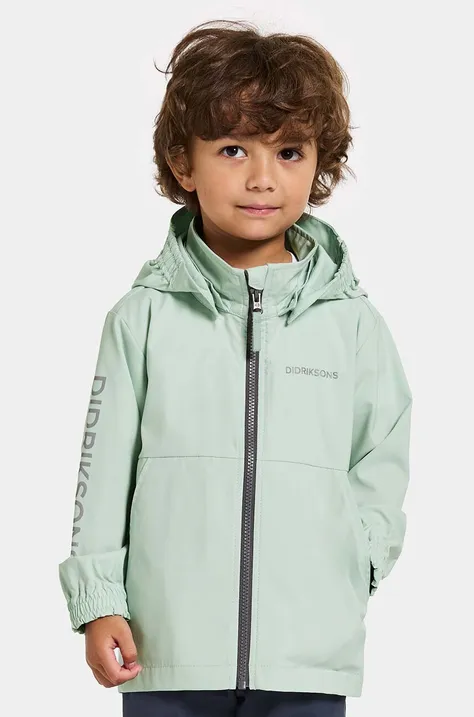 Дитяча куртка Didriksons HALLON KIDS JKT колір бірюзовий