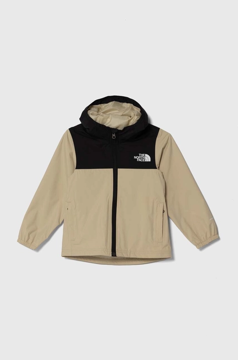 Дитяча куртка The North Face RAINWEAR SHELL колір бежевий