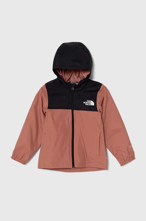 Дитяча куртка The North Face RAINWEAR SHELL колір коричневий