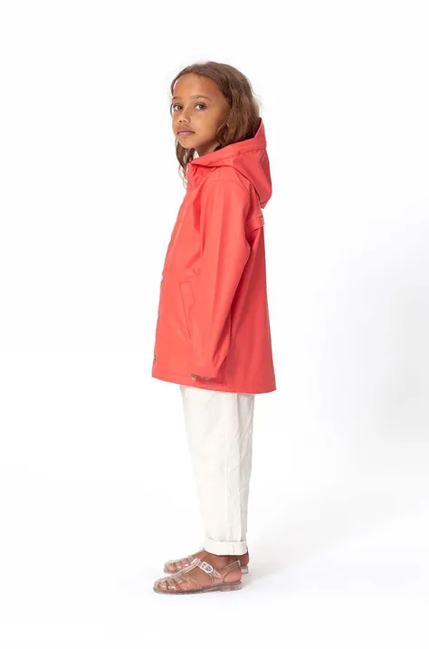Otroška vodoodporna jakna Gosoaky ELEPHANT MAN rdeča barva