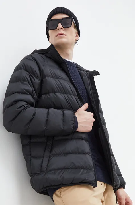 Пухова куртка Tommy Jeans чоловіча колір чорний зимова