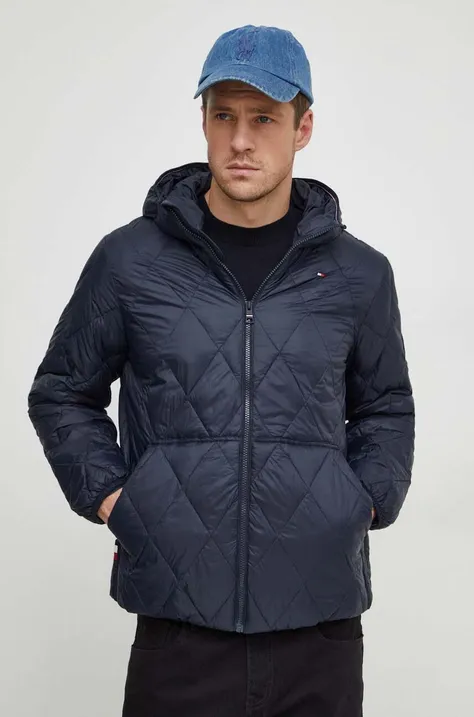 Tommy Hilfiger geacă bărbați, culoarea bleumarin, de tranziție MW0MW34953