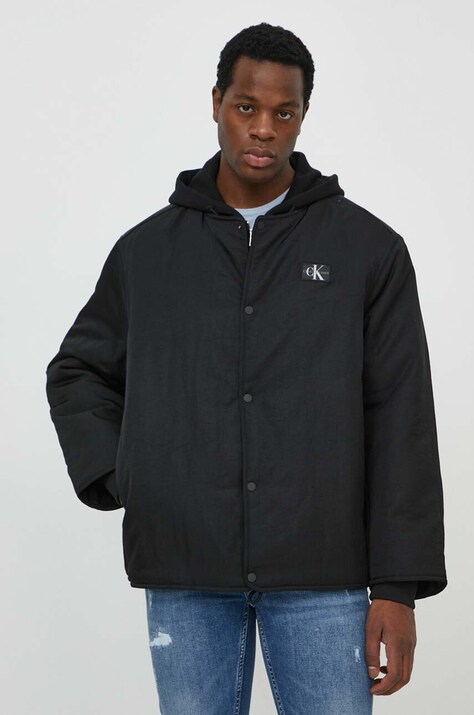 Куртка Calvin Klein Jeans мужская цвет чёрный переходная oversize