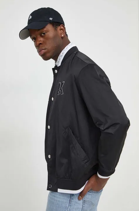 Bunda Karl Lagerfeld pánsky,čierna farba,prechodná,541550.505083