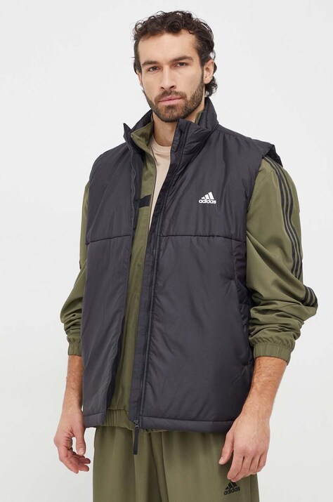 Brezrokavnik adidas moški, črna barva