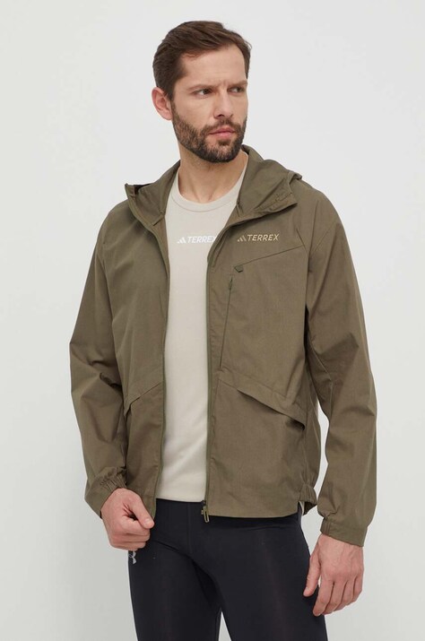 adidas TERREX windbreaker Xploric culoarea verde, IN4630