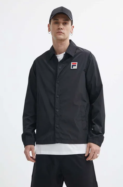 Куртка Fila Lyon чоловіча колір чорний перехідна FAM0653