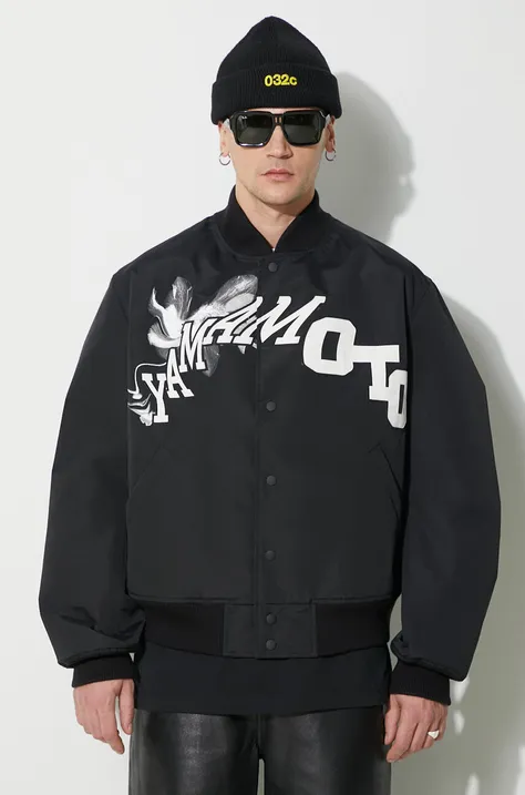 Y-3 kurtka bomber Team Jacket męski kolor czarny przejściowa IR7105