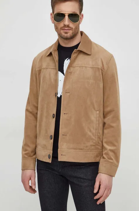 Куртка Sisley чоловіча колір бежевий перехідна