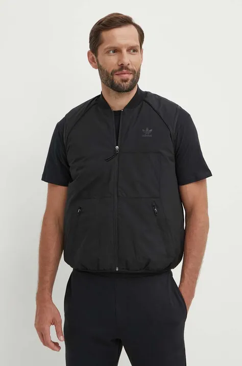 Αμάνικο μπουφάν adidas Originals Sst Vest χρώμα: μαύρο, IS5389 0