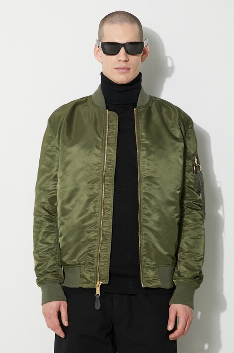 Alpha Industries geacă bomber MA-1 VF bărbați, culoarea verde, de tranziție, 156101