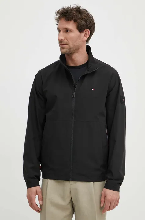 Tommy Hilfiger rövid kabát férfi, fekete, átmeneti, MW0MW34470
