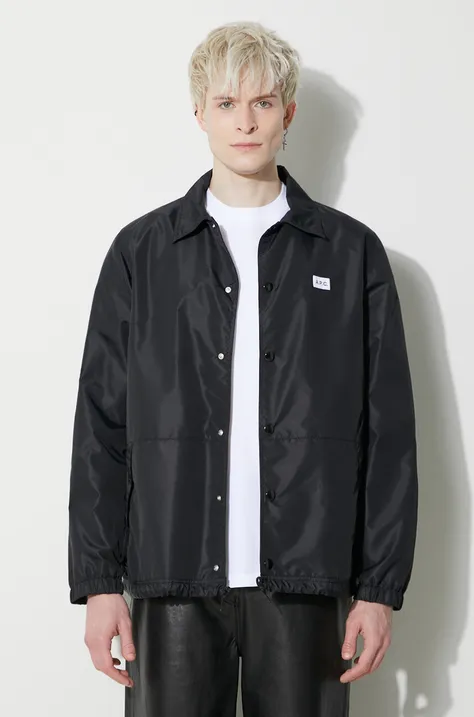 Košilová bunda A.P.C. Blouson Aleksi černá barva, PAAFA.H02739.LZZ