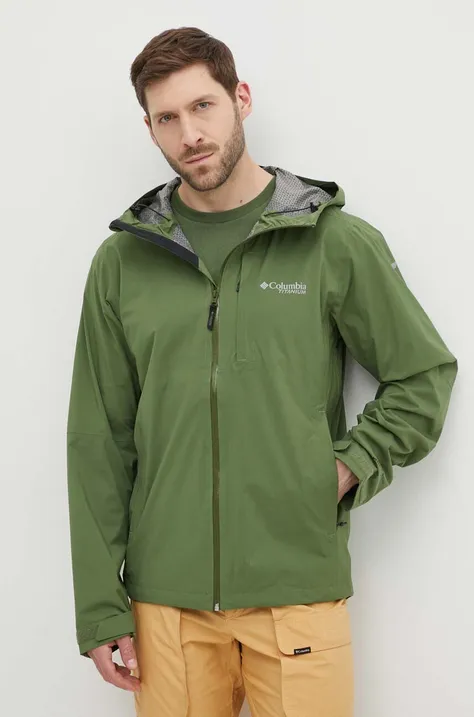 Outdoor jakna Columbia Ampli-Dry II zelena barva, 2071061