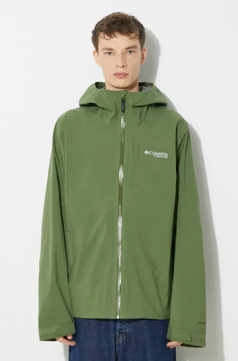 Outdoorová bunda Columbia Ampli-Dry II zelená barva, 2071061