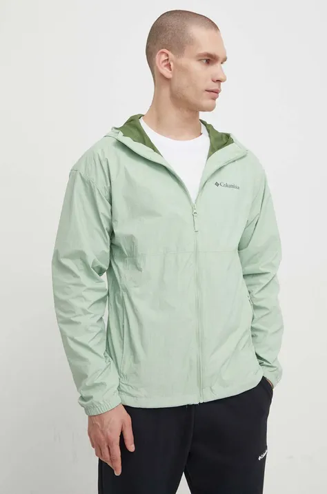 Куртка Columbia чоловіча колір зелений перехідна