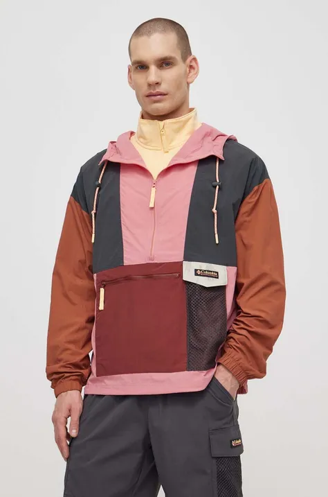 Columbia rövid kabát Painted Peak férfi, rózsaszín, átmeneti, oversize, 2072191