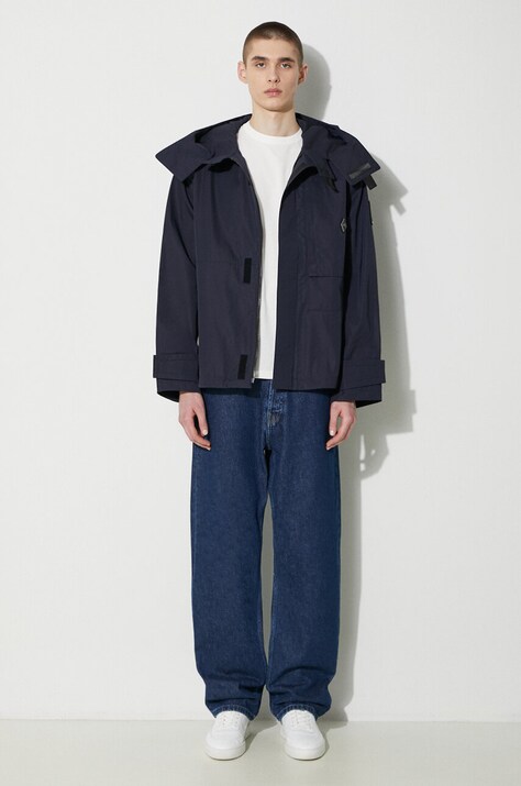 Bunda A-COLD-WALL* Gable Storm Jacket pánská, tmavomodrá barva, přechodná, oversize, ACWMO239