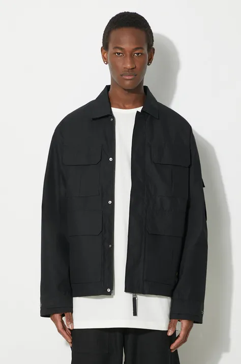 Bunda Carhartt WIP Holt Jacket pánska, čierna farba, prechodná, I032979.89XX