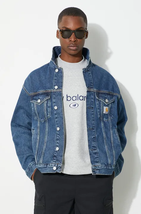 Carhartt WIP giacca di jeans Helston Jacket uomo colore blu  I033352.014N