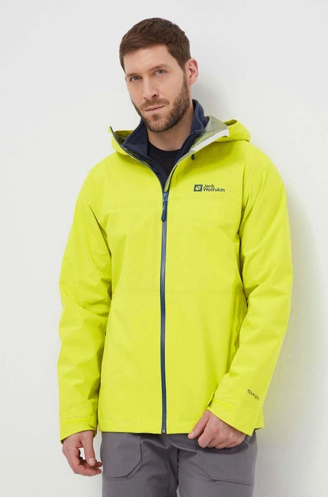 Куртка outdoor Jack Wolfskin Highest Peak 3L колір жовтий 1115134