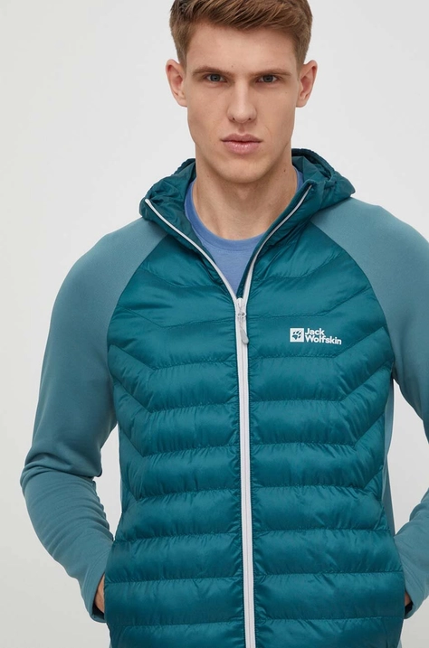 Jack Wolfskin kurtka sportowa Routeburn Pro Hybrid kolor zielony 1710512.