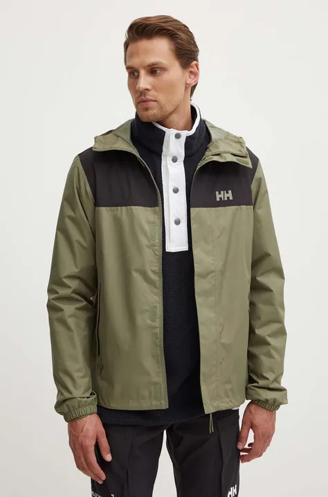 Helly Hansen jacket VANCOUVER men's green color