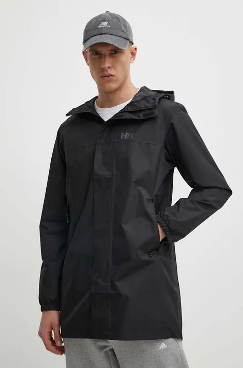 Vodoodporna jakna Helly Hansen Vancouver moška, črna barva
