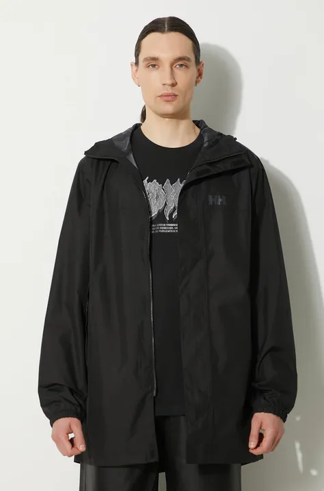 Helly Hansen rain jacket Vancouver men's black color