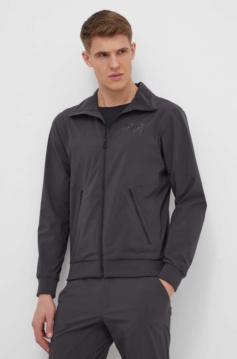 Helly Hansen geaca barbati, culoarea gri, de tranzitie