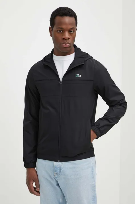 Куртка Lacoste чоловіча колір чорний перехідна