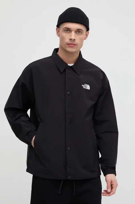Куртка The North Face чоловіча колір чорний перехідна oversize