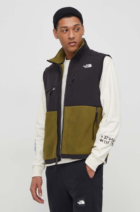 Елек The North Face DENALI VEST мъжки в зелено преходен модел