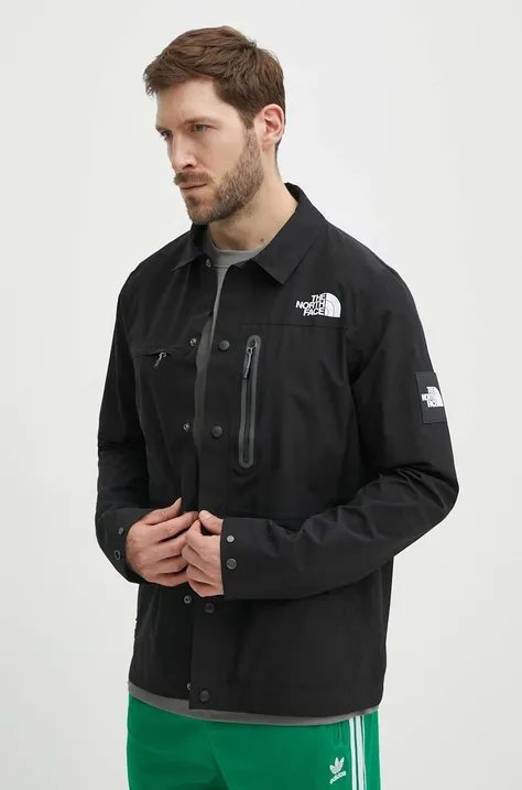 Куртка The North Face чоловіча колір чорний перехідна NF0A879DJK31