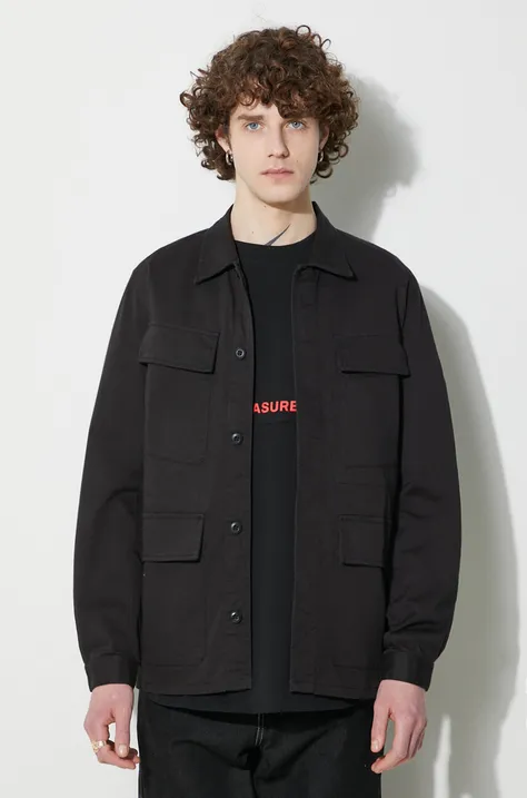 Bavlněná bunda Universal Works Mw Fatigue Jacket černá barva, 166.BLACK