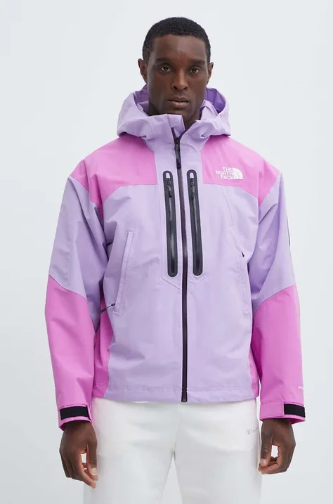 Куртка The North Face чоловіча колір фіолетовий перехідна oversize NF0A879EVFO1
