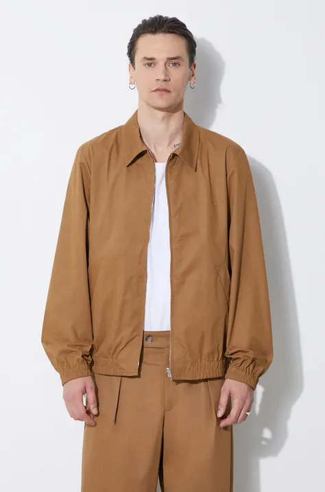 Куртка A.P.C. blouson gilbert чоловіча колір коричневий перехідна COGXS-H02922