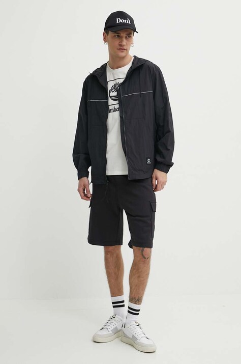 Μπουφάν Timberland χρώμα: μαύρο, TB0A5REX0011