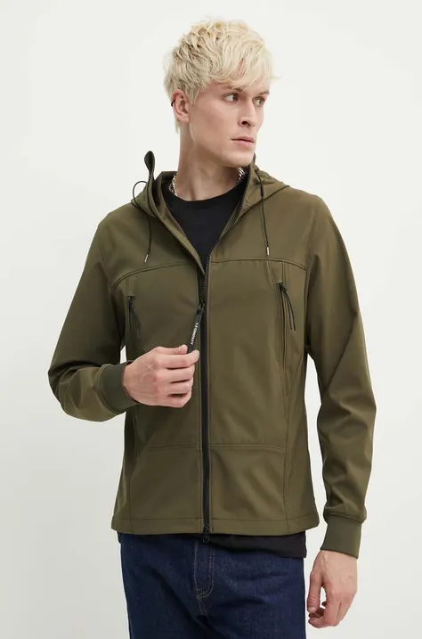 Куртка C.P. Company Shell-R Goggle мужская цвет зелёный переходная 16CMOW002A005968A
