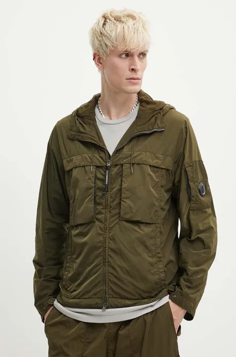 Куртка C.P. Company Chrome-R Hooded мужская цвет зелёный переходная oversize 16CMOW036A005904G