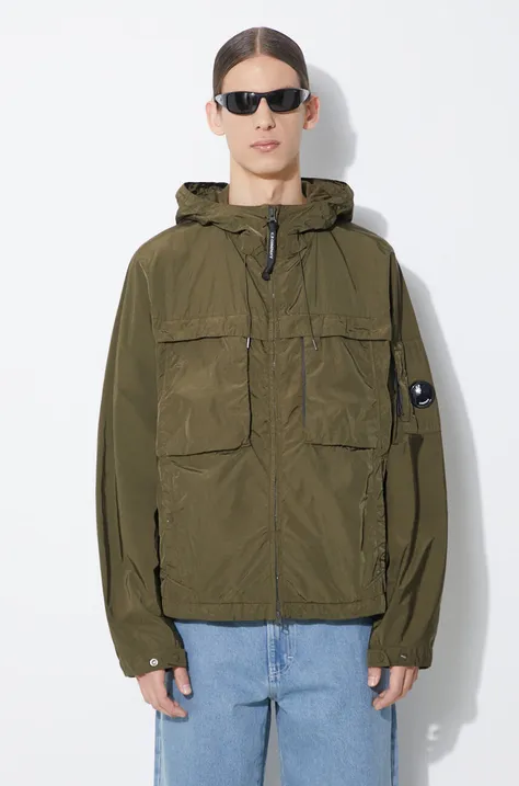 Куртка C.P. Company Chrome-R Hooded мужская цвет зелёный переходная oversize 16CMOW036A005904G