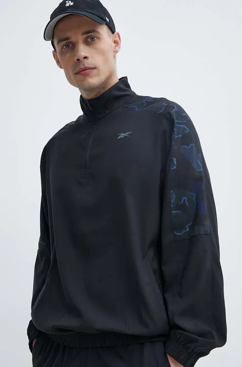 Куртка для тренувань Reebok Train Motion Camo колір чорний перехідна 100076395