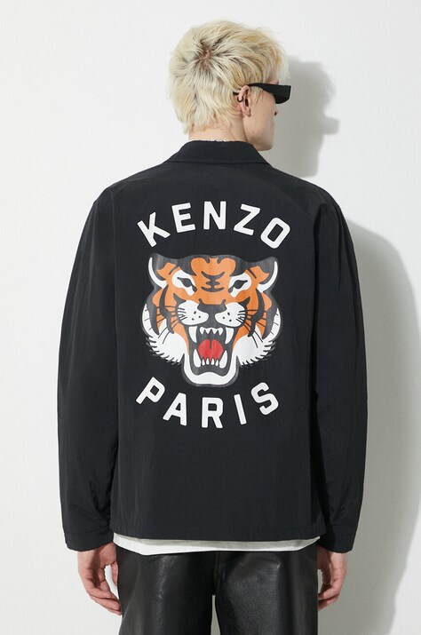 Куртка Kenzo Lucky Tiger Padded Coach чоловіча колір чорний перехідна FE55BL0629NG.99