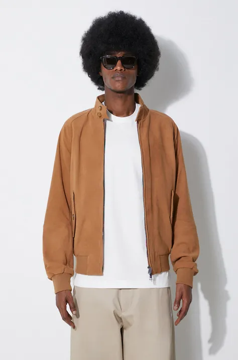 Baracuta suede jacket G9 Suede men's brown color BRCPS0939