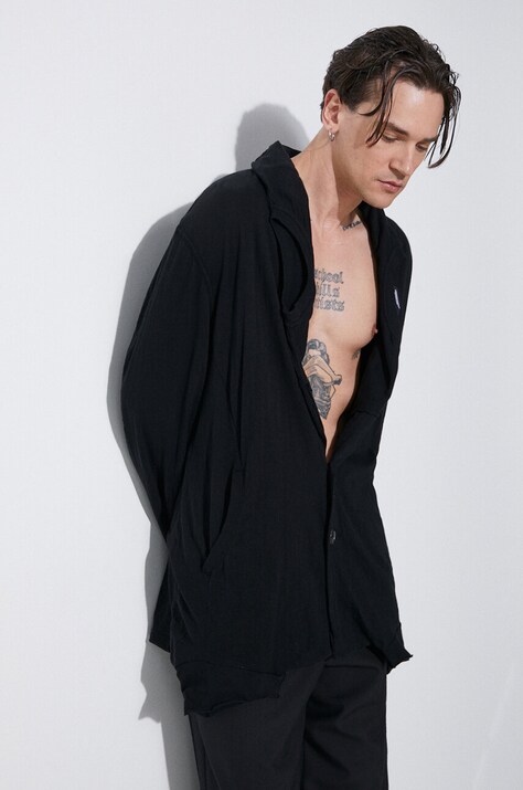 Undercover cotton sweatshirt men's black color smooth UC1D4102
