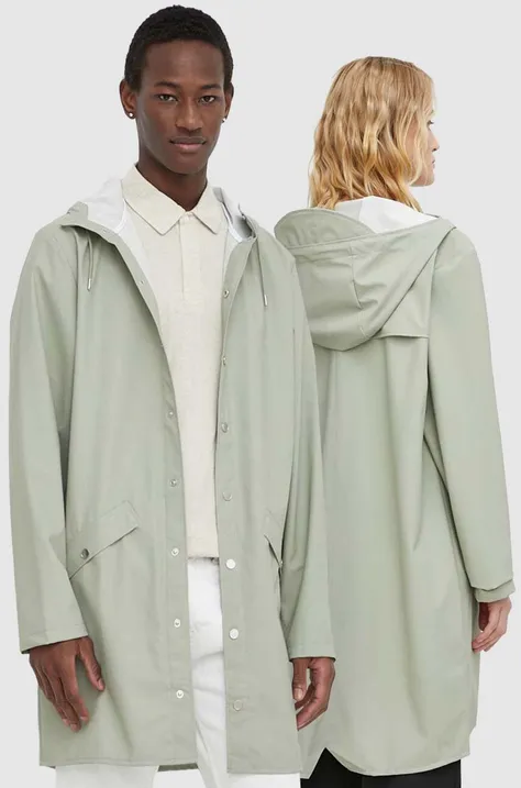 Rains rövid kabát 12020 Jackets zöld, átmeneti