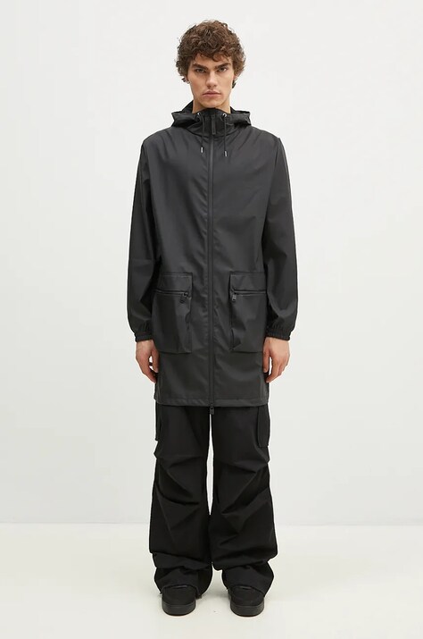 Куртка Rains 19850 Jackets колір чорний перехідна
