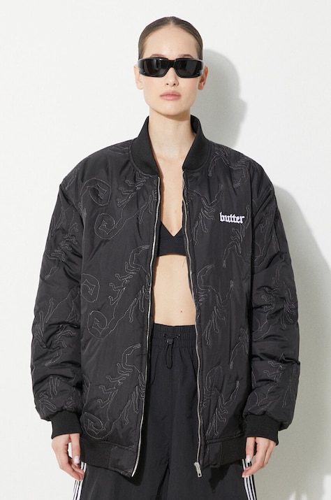 Butter Goods geaca bomber Scorpion culoarea negru, de iarna, BGQ1243401